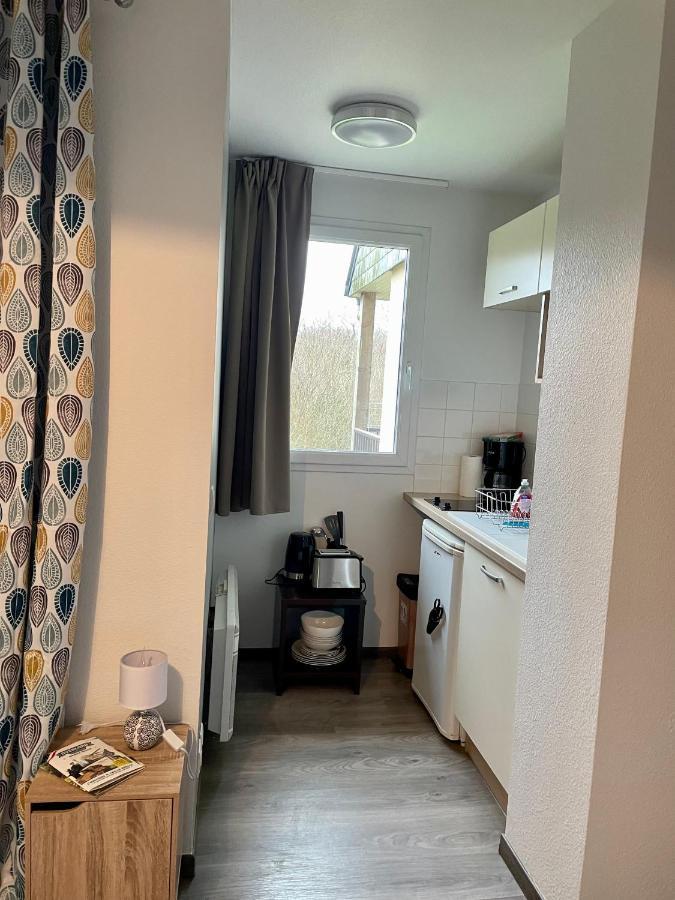 Apartmán Studio Cote Piscine Équemauville Exteriér fotografie